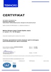 Certyfikat dla sysytemu zarządzania jakością